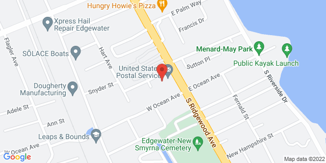 400 S Ridgewood Ave, Edgewater, Florida, FL, 32132-9998 Map