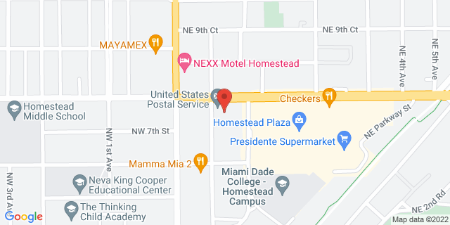 739 Washington Ave, Homestead, Florida, FL, 33030-9998 Map