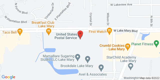 3415 W Lake Mary Blvd, Lake Mary, Florida, FL, 32746-9998 Map