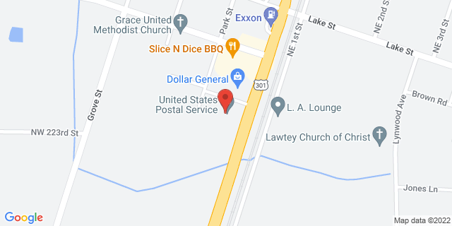 22706 Us Highway 301 N, Lawtey, Florida, FL, 32058-9998 Map