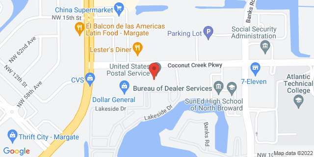 5094 Coconut Creek Pkwy, Margate, Florida, FL, 33063-9998 Map