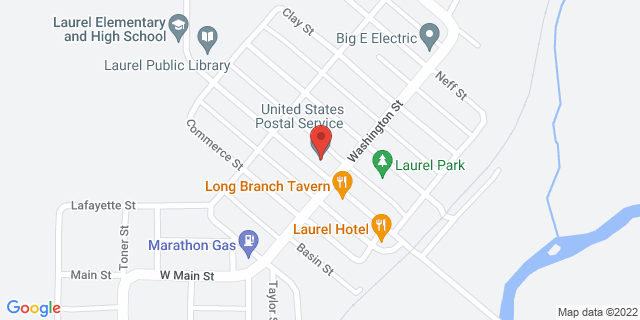 123 W Pearl St, Laurel, Indiana, IN, 47024-9998 Map