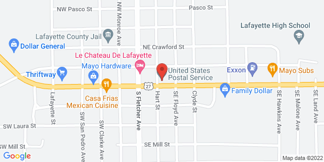 157 E Main St, Mayo, Florida, FL, 32066-4808 Map