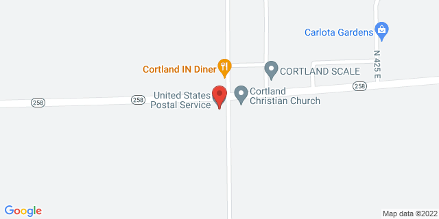 3993 E State Road 258, Cortland, Indiana, IN, 47228-9998 Map