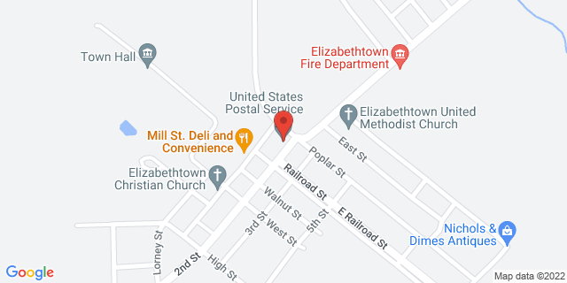 102 Second St, Elizabethtown, Indiana, IN, 47232-9998 Map