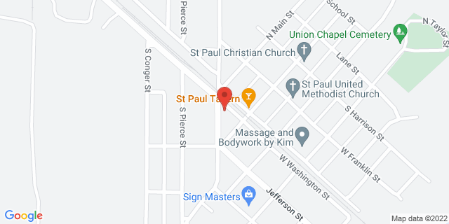 109 E Washington St, Saint Paul, Indiana, IN, 47272-9998 Map