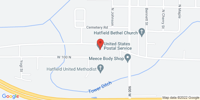 9129 W Old State Road 66, Hatfield, Indiana, IN, 47617-9998 Map