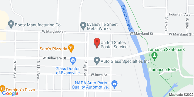 801 N Wabash Ave, Evansville, Indiana, IN, 47712-9998 Map