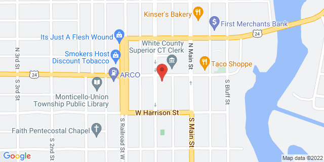 125 W Broadway St, Monticello, Indiana, IN, 47960-9998 Map