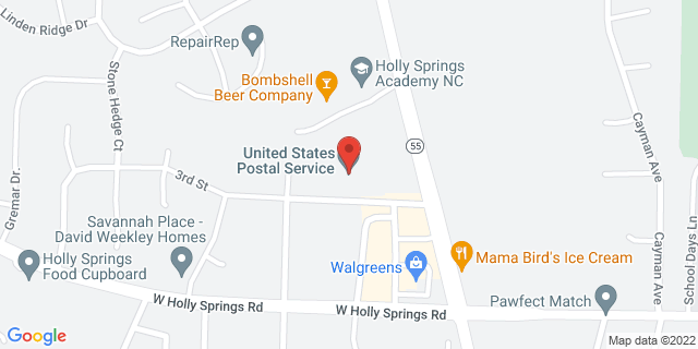 112 3Rd St Ste A, Holly Springs, North Carolina, NC, 27540-2102 Map