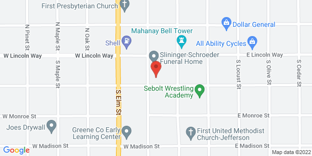 106 W Harrison St, Jefferson, Iowa, IA, 50129-9998 Map