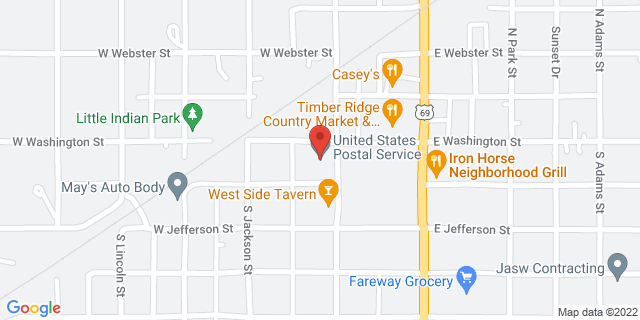 104 S Fillmore St, Osceola, Iowa, IA, 50213-1201 Map