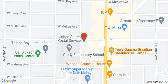 1002B S Church Ave, Tampa, Florida, FL, 33629-9998 Map