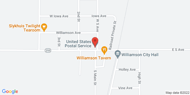 103 W South Ave, Williamson, Iowa, IA, 50272-5000 Map