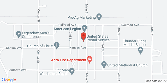 317 Main St, Agra, Kansas, KS, 67621-9998 Map