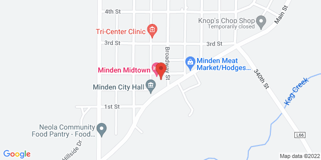 207 Broadway St, Minden, Iowa, IA, 51553-2123 Map