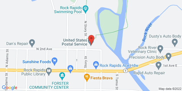 217 N 2Nd Ave, Rock Rapids, Iowa, IA, 51246-0072 Map