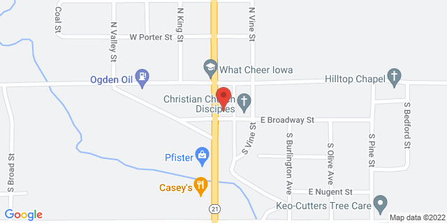 113 S Barnes St, What Cheer, Iowa, IA, 50268-7709 Map