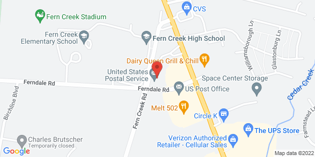 9100 Fern Creek Rd, Louisville, Kentucky, KY, 40291-9998 Map