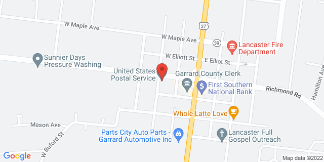 107 Danville St, Lancaster, Kentucky, KY, 40444-9998 Map