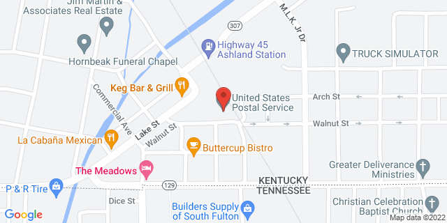 416 Walnut St, Fulton, Kentucky, KY, 42041-9998 Map