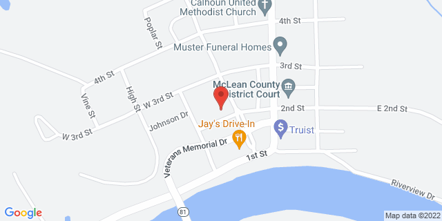 310 W 2Nd St, Calhoun, Kentucky, KY, 42327-9998 Map