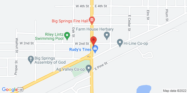 307 Pine St, Big Springs, Nebraska, NE, 69122-9900 Map