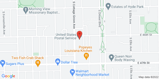 4601 S Cottage Grove Ave, Chicago, Illinois, IL, 60653-9998 Map