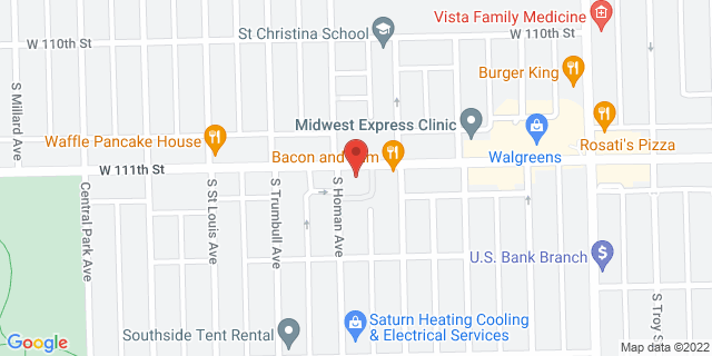 3349 W 111Th St, Chicago, Illinois, IL, 60655-9998 Map