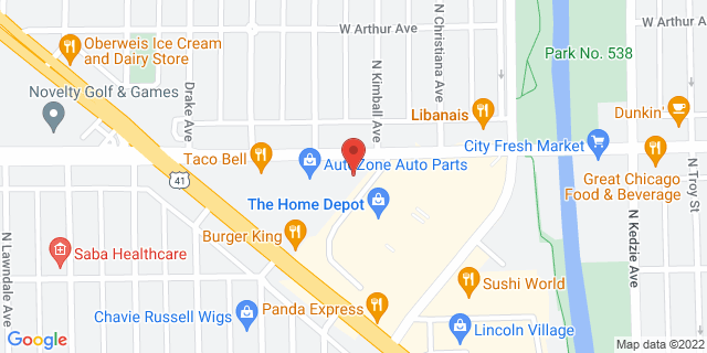 3401 W Devon Ave, Chicago, Illinois, IL, 60659-9998 Map