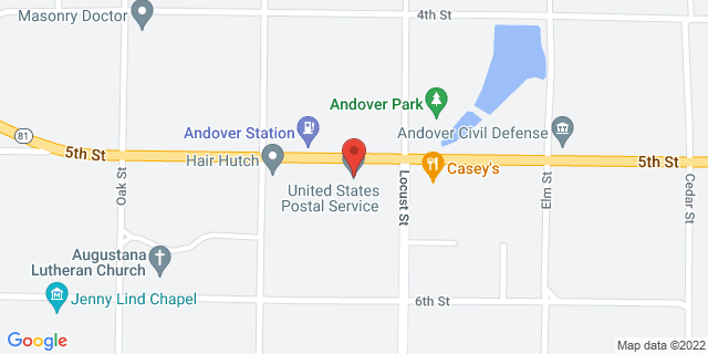 513 5Th St, Andover, Illinois, IL, 61233-9000 Map