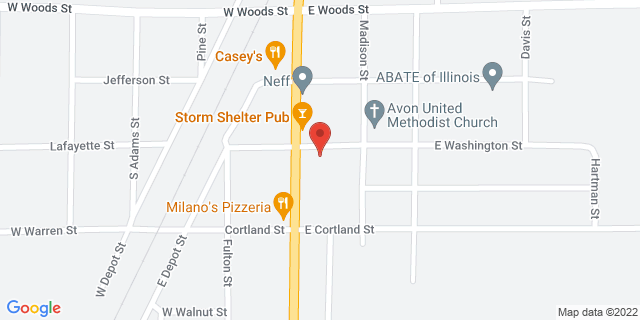 101 E Washington St, Avon, Illinois, IL, 61415-9800 Map