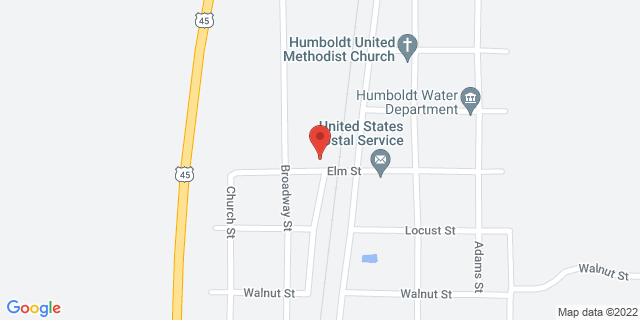 407 Elm St, Humboldt, Illinois, IL, 61931-9998 Map