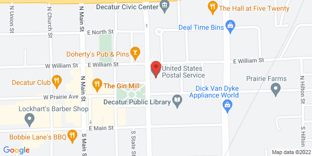 214 N Franklin St Fl 1, Decatur, Illinois, IL, 62523-9998 Map