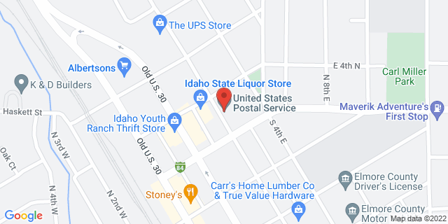 350 N 3Rd E, Mountain Home, Idaho, ID, 83647-9998 Map