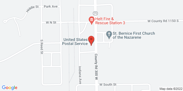 3039 W Broadway St, Saint Bernice, Indiana, IN, 47875-9998 Map