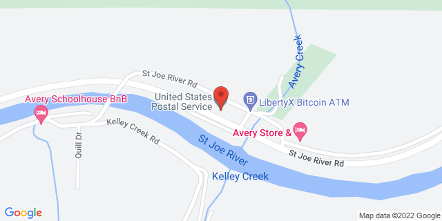 10 Depot Rd, Avery, Idaho, ID, 83802-9998 Map