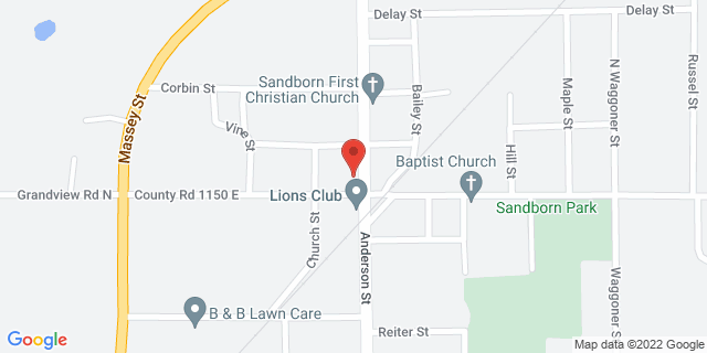 103 N Anderson St, Sandborn, Indiana, IN, 47578-9998 Map