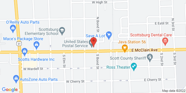 202 W Mcclain Ave, Scottsburg, Indiana, IN, 47170-9998 Map