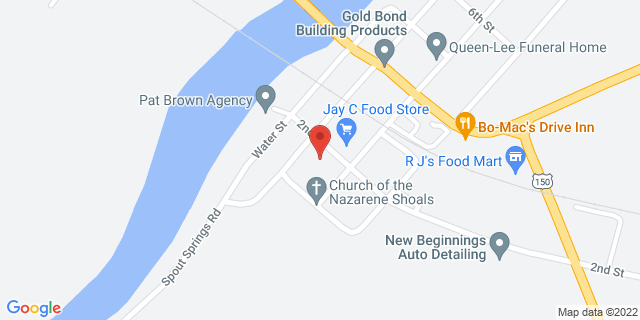 212 2Nd St, Shoals, Indiana, IN, 47581-9998 Map