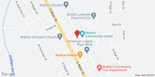 107 N Depot St, Walton, Indiana, IN, 46994-9998 Map