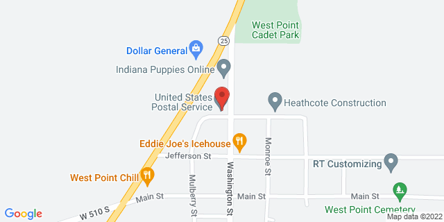 4920 Washington St, Westpoint, Indiana, IN, 47992-9998 Map