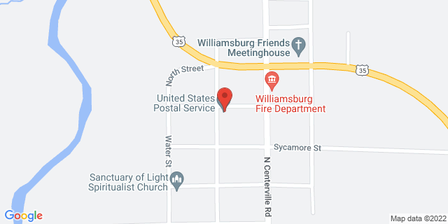 8293 Main St, Williamsburg, Indiana, IN, 47393-9998 Map