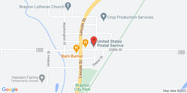 200 County Trunk Rd, Brayton, Iowa, IA, 50042-7710 Map