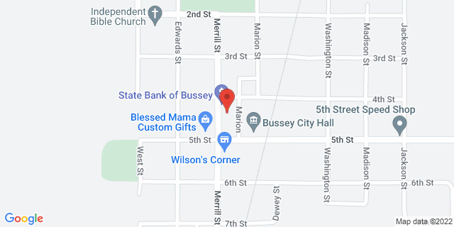 408 Merrill St, Bussey, Iowa, IA, 50044-8150 Map