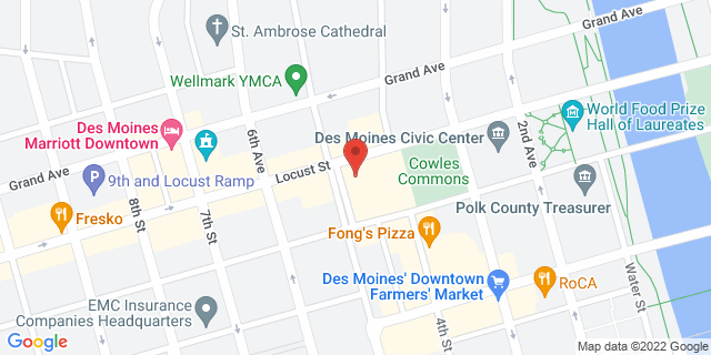 400 Locust St Ste 185, Des Moines, Iowa, IA, 50309-2332 Map