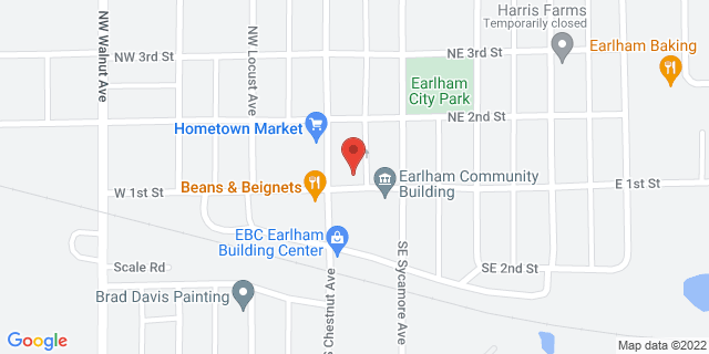 125 E 1St St, Earlham, Iowa, IA, 50072-7717 Map