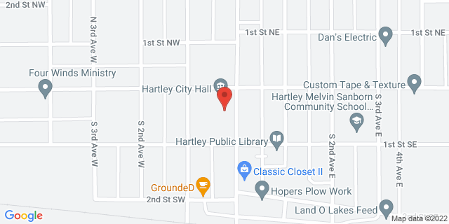 41 S Central Ave, Hartley, Iowa, IA, 51346-6400 Map