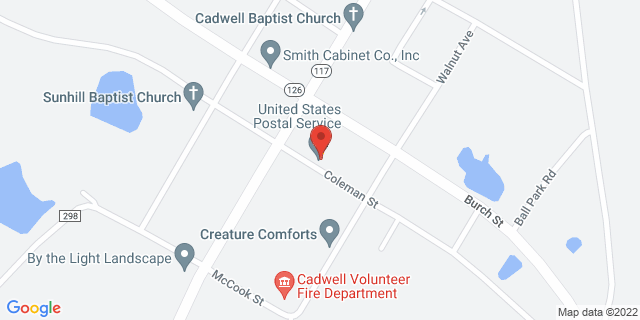 1010 Coleman St, Cadwell, Georgia, GA, 31009-9998 Map