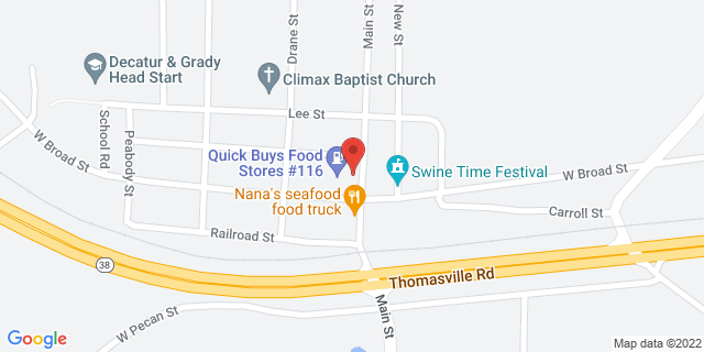 102 W Broad St, Climax, Georgia, GA, 39834-2781 Map